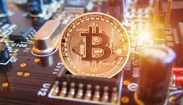 An overview of a modern, eco-friendly mining farm utilizing renewable energy for cryptocurrency operations