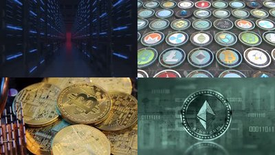 An expansive mining farm setup, illustrating the scale and efficiency of hosted operations